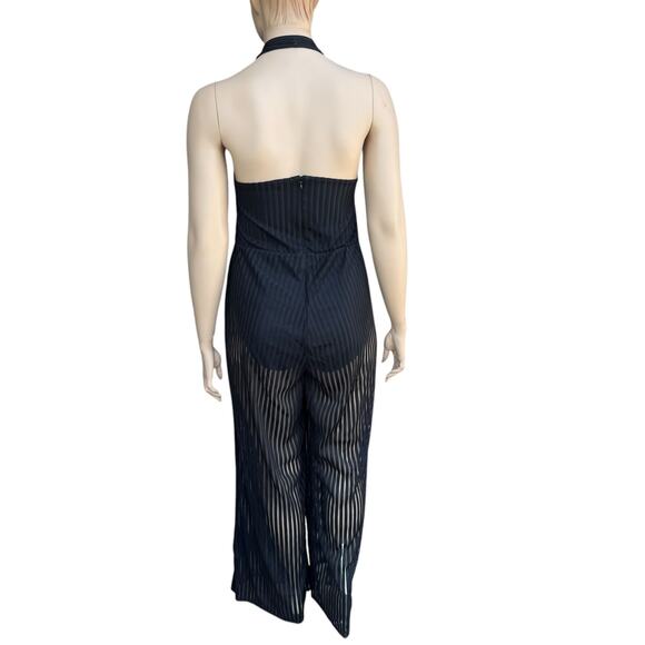 New Fashion to Figure x Sara Rae Vargas 2X Sleeveless Shadow Stripe Jumpsuit - Picture 7 of 8